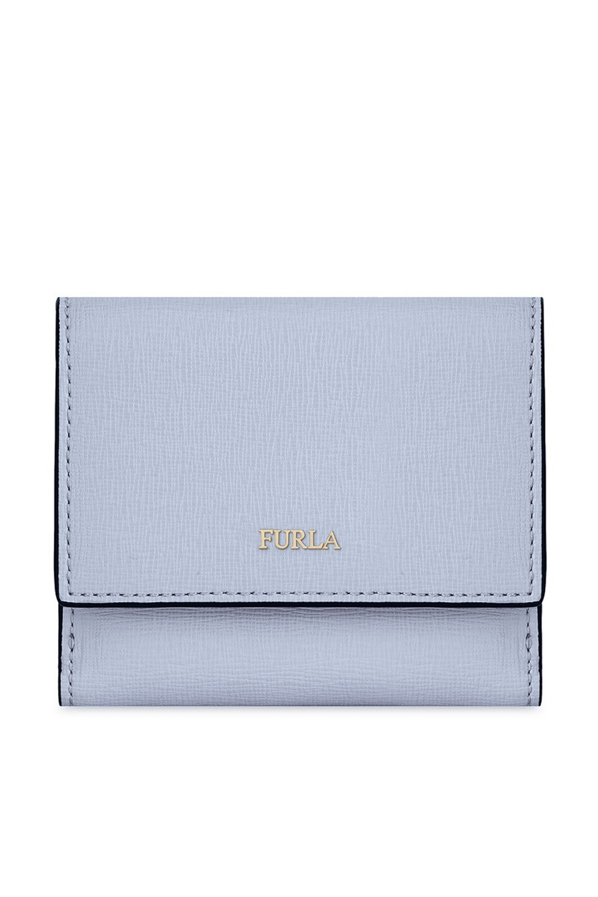 фото Голубой кошелек из сафьяновой кожи Furla