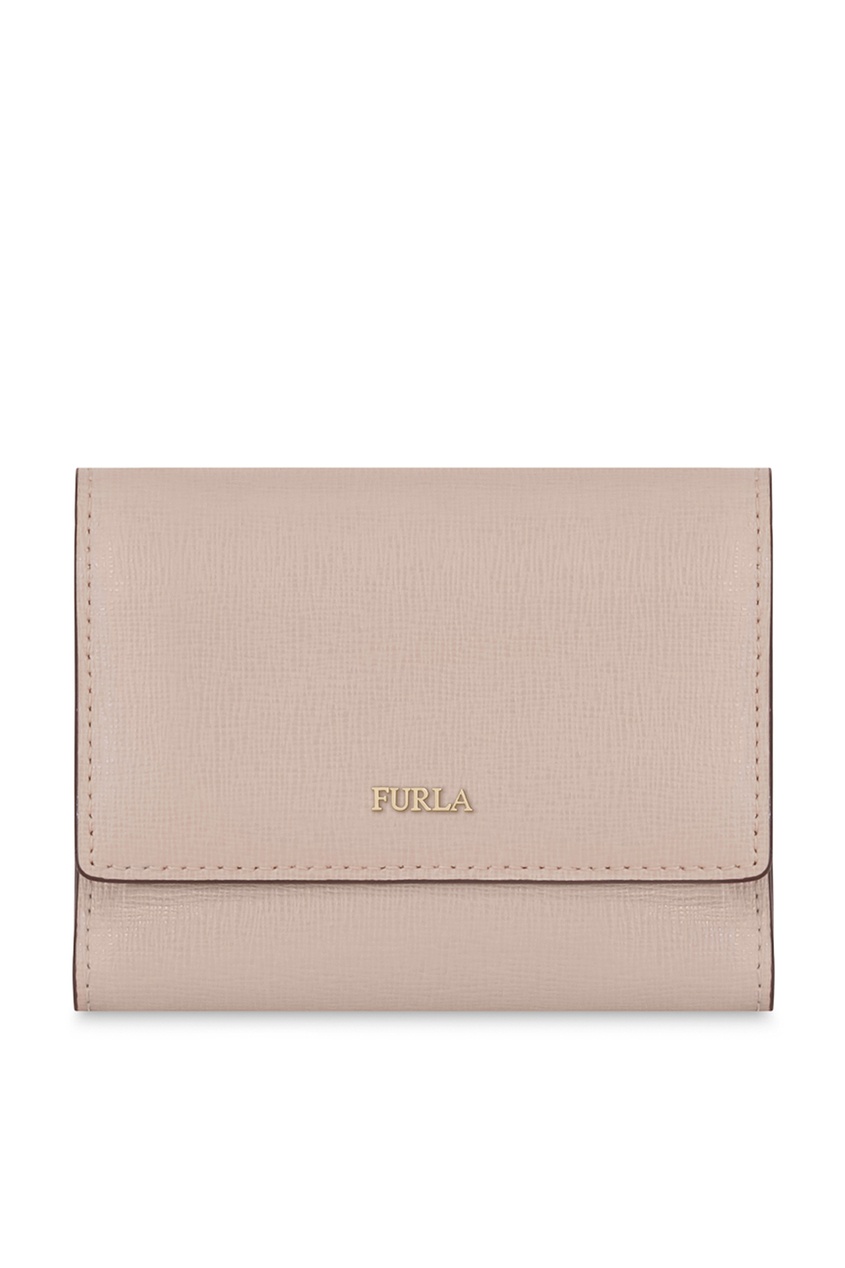 фото Бежевый кошелек из сафьяновой кожи Furla