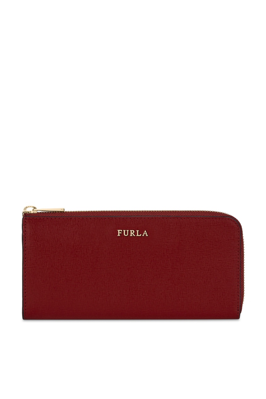 фото Бордовый кошелек из сафьяновой кожи Furla