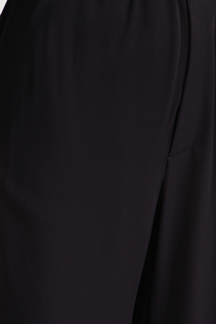 фото Черные брюки из вискозы и шерсти balenciaga
