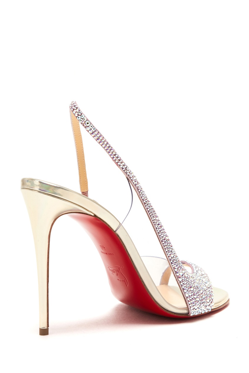 фото Босоножки со стразами Optisling 100 Christian louboutin