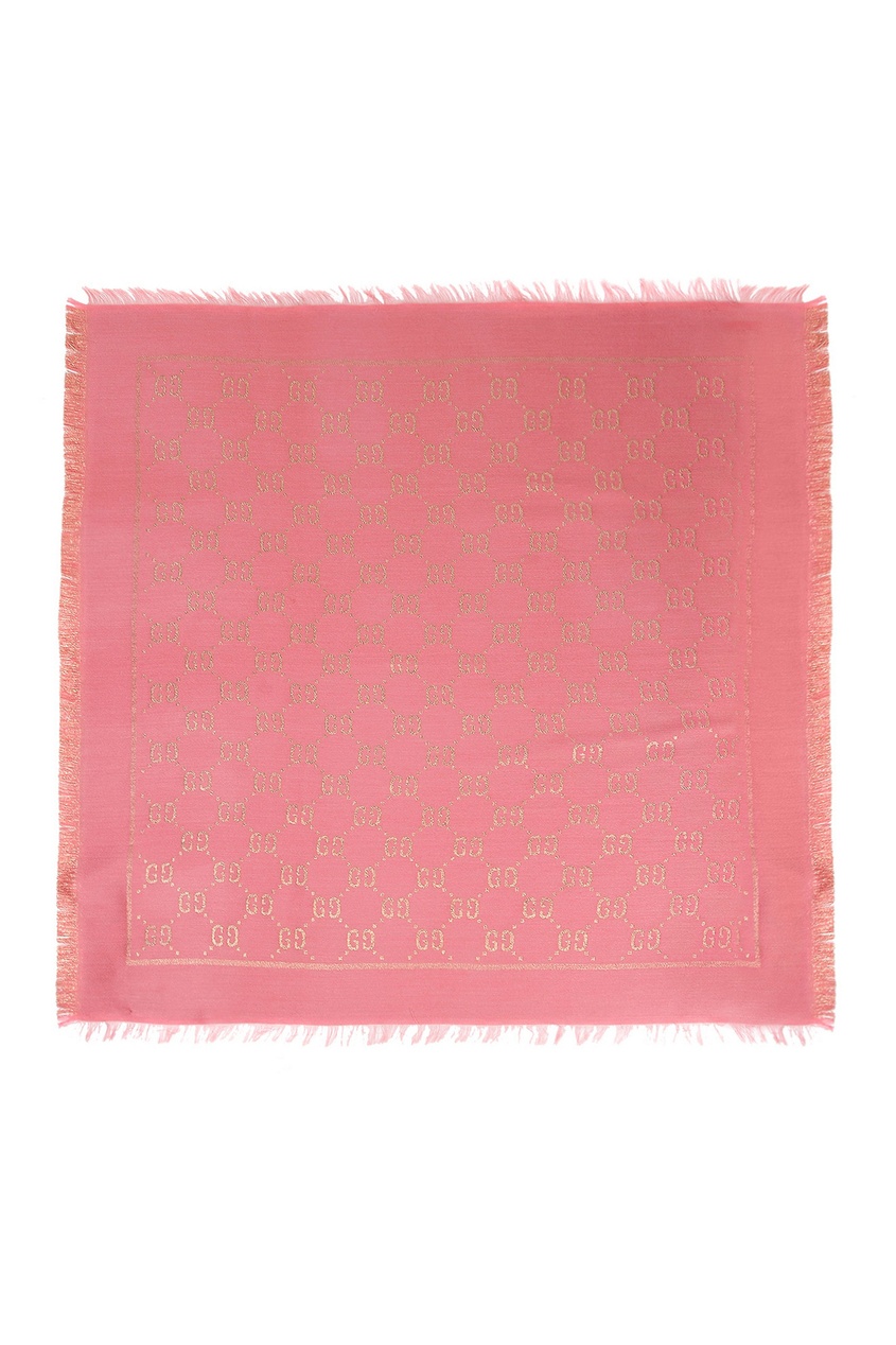фото Розовый платок с серебристым узором Gucci kids