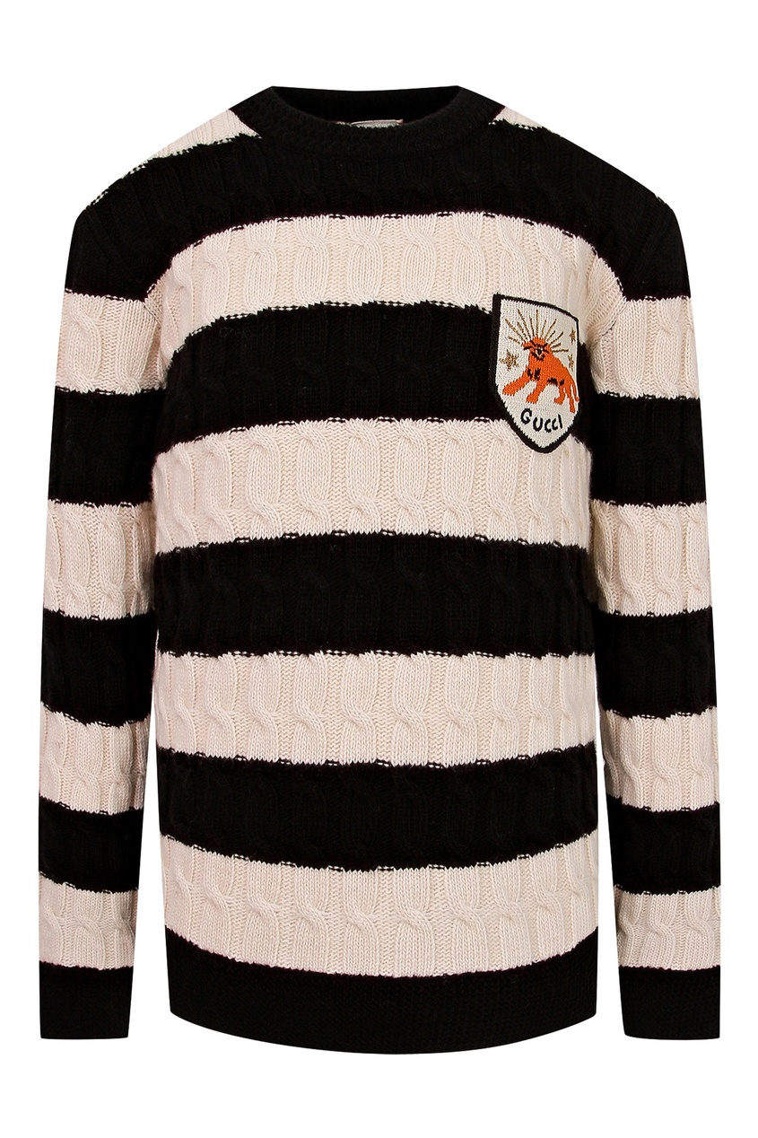 фото Черно-розовый свитер с логотипом gucci