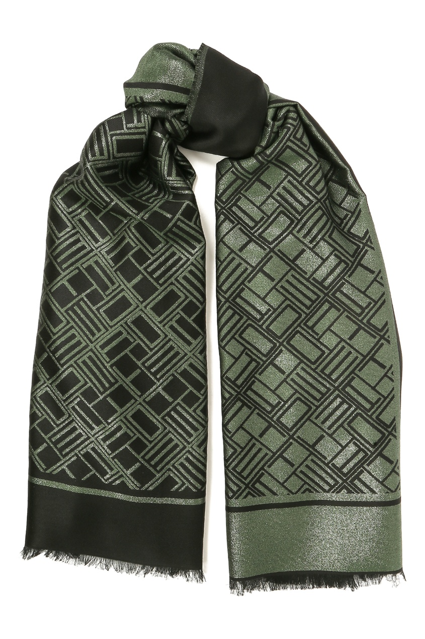 фото Двухцветный шарф с монограммами Etro
