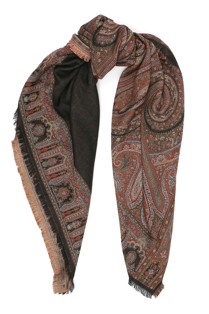 фото Бордовый платок с орнаментом Etro