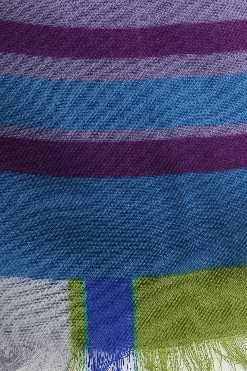 фото Фиолетово-голубой шарф с узором Etro