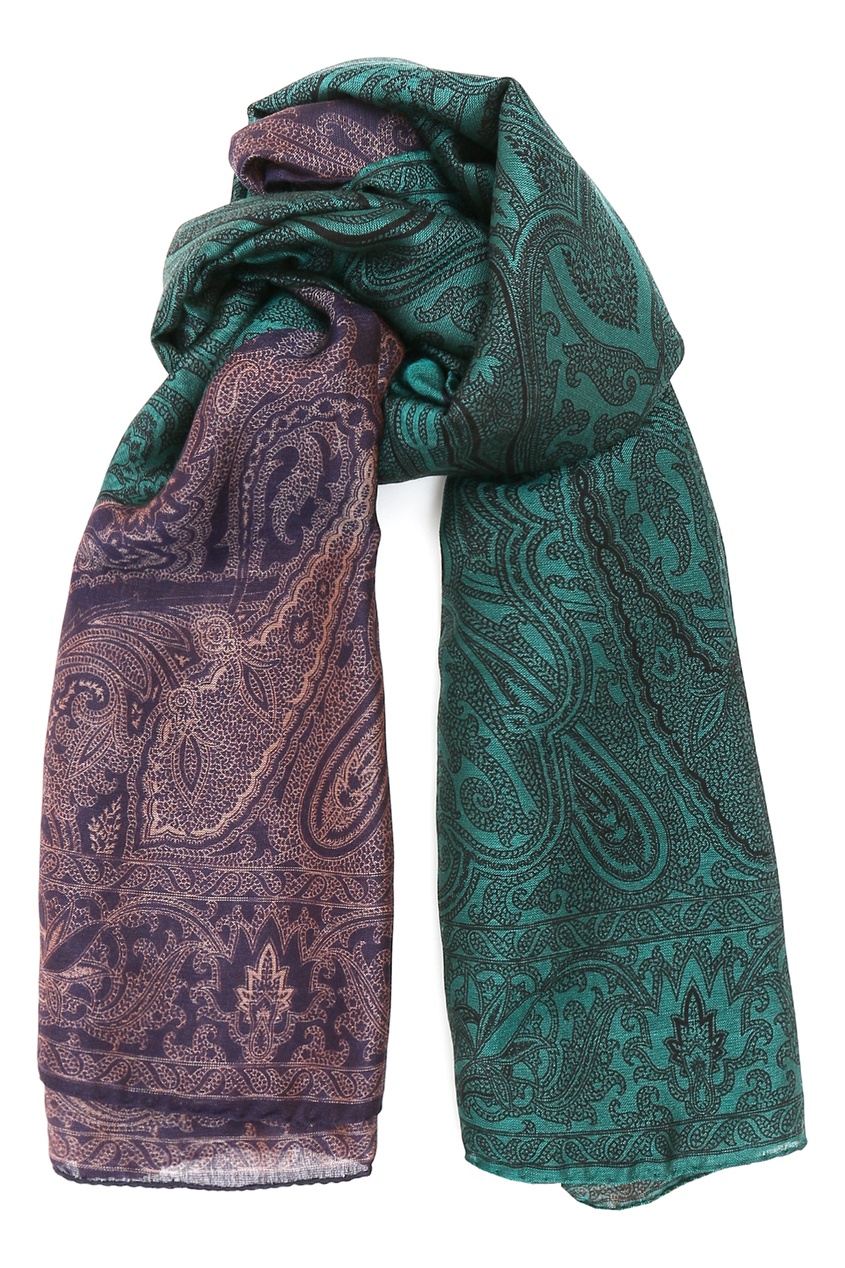 фото Двухцветный платок с узором Etro