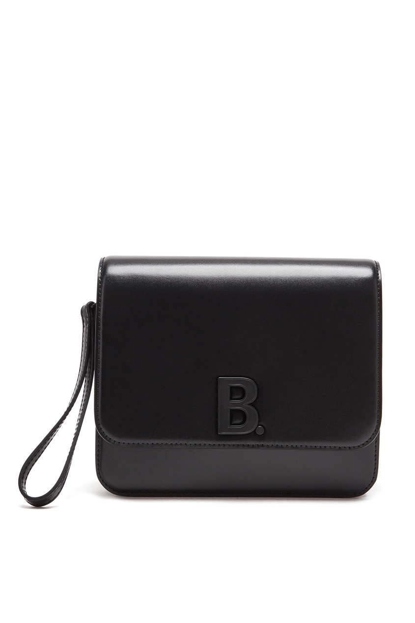 фото Черная кожаная сумка-кроссбоди B Balenciaga