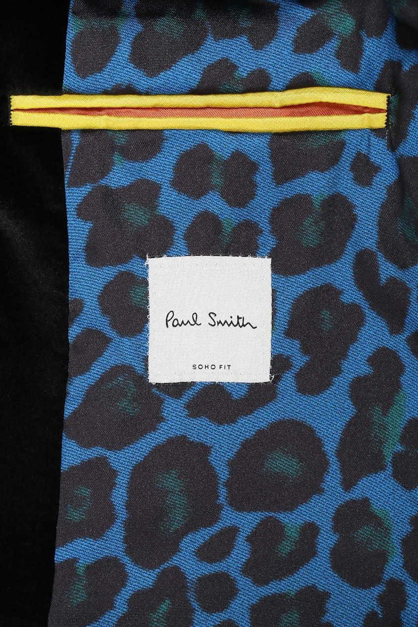 фото Черный бархатный жакет Paul smith