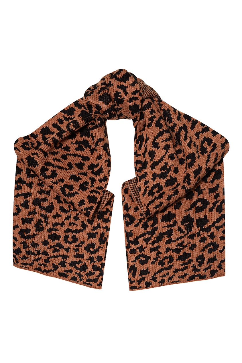 фото Объемный шарф с леопардовым принтом Essentiel antwerp