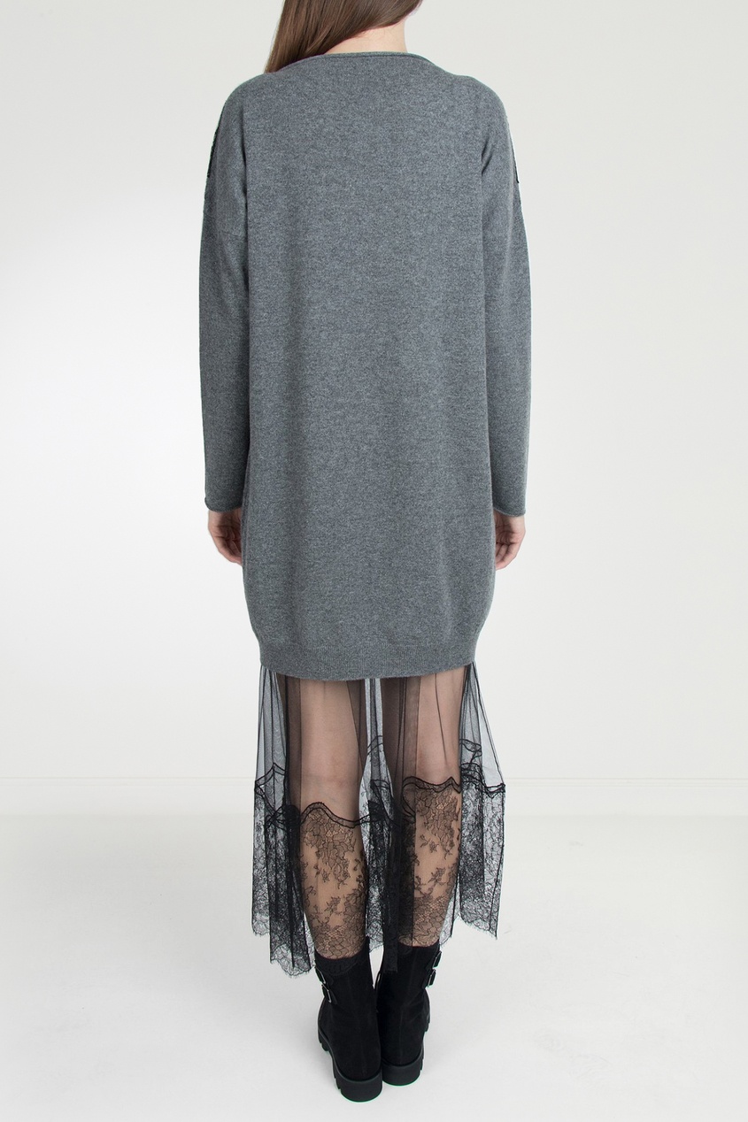 фото Платье-свитер с прозрачным подолом Fabiana filippi