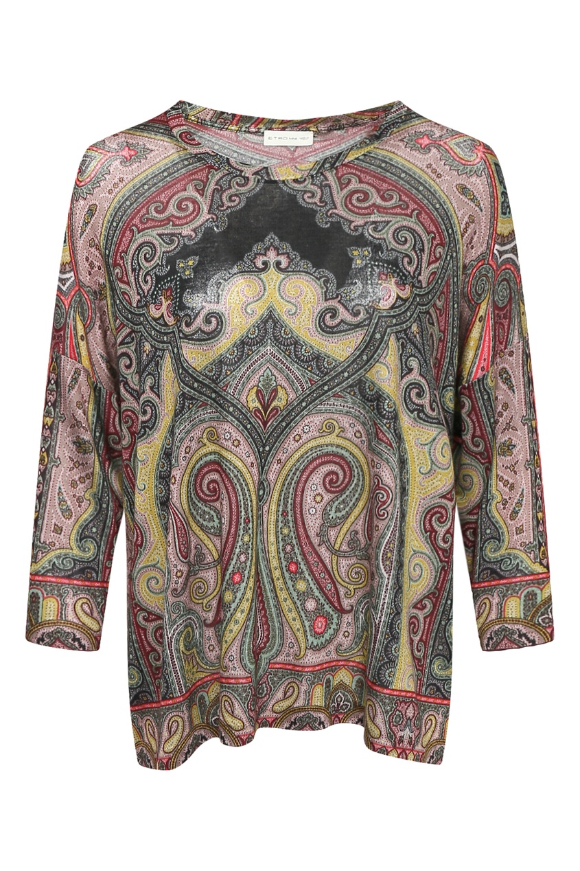 

Джемпер свободного кроя с узором пейсли, Multicolor