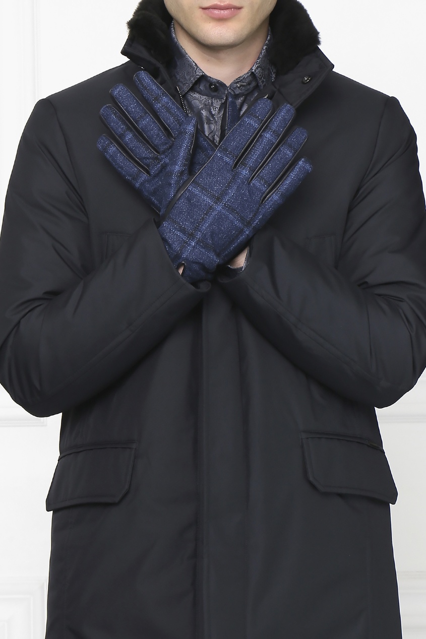 фото Кожаные перчатки с декором Etro