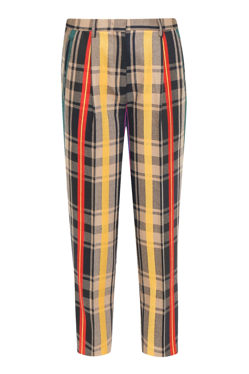 

Клетчатые брюки из шерсти, Multicolor