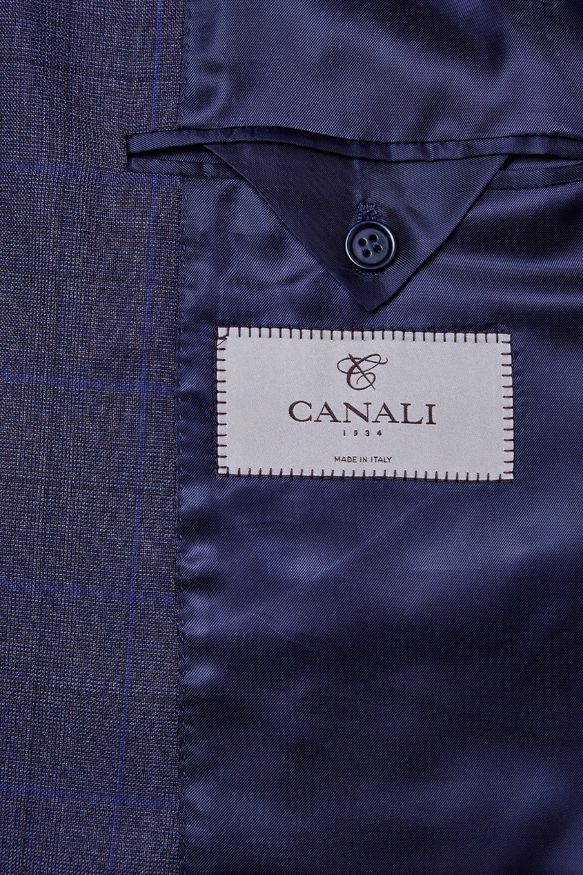 фото Сине-фиолетовый костюм из шерсти Canali