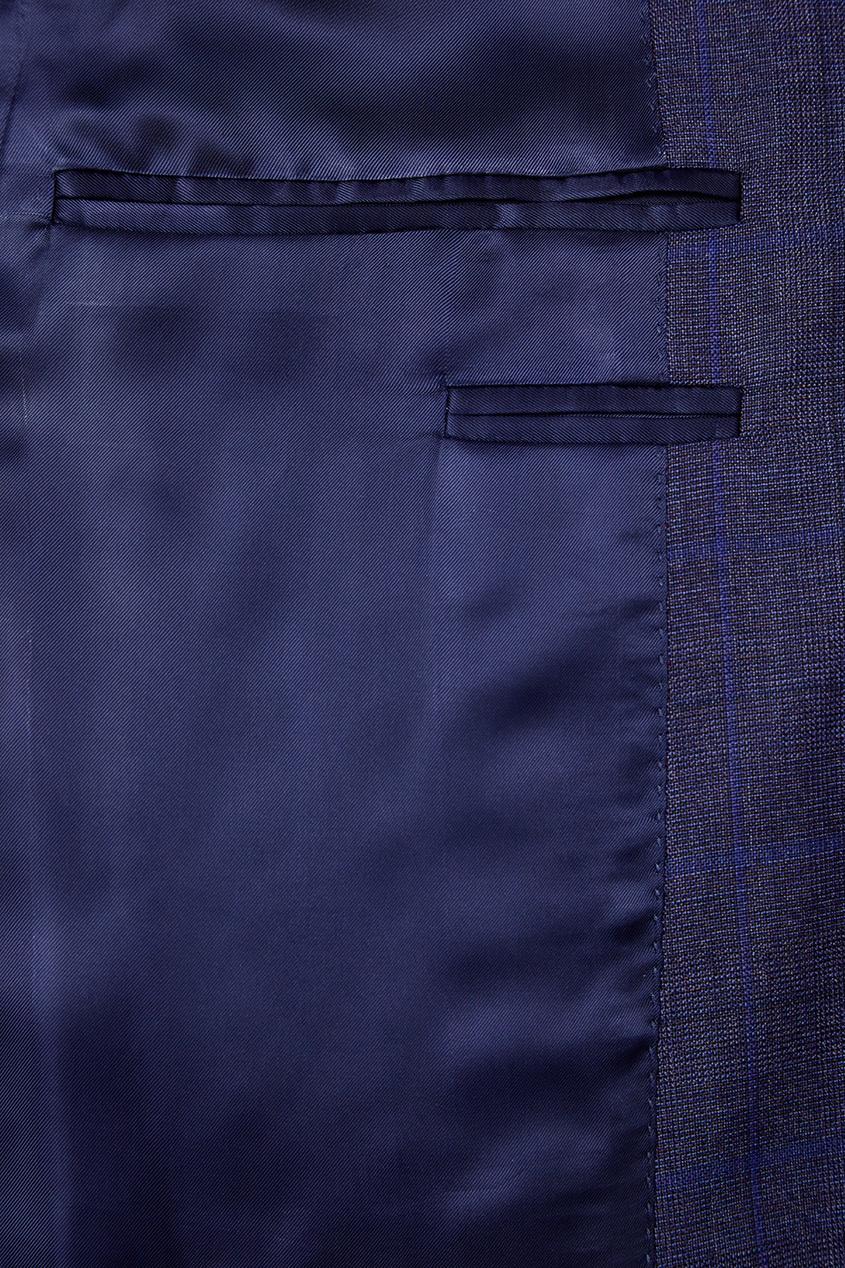 фото Сине-фиолетовый костюм из шерсти Canali