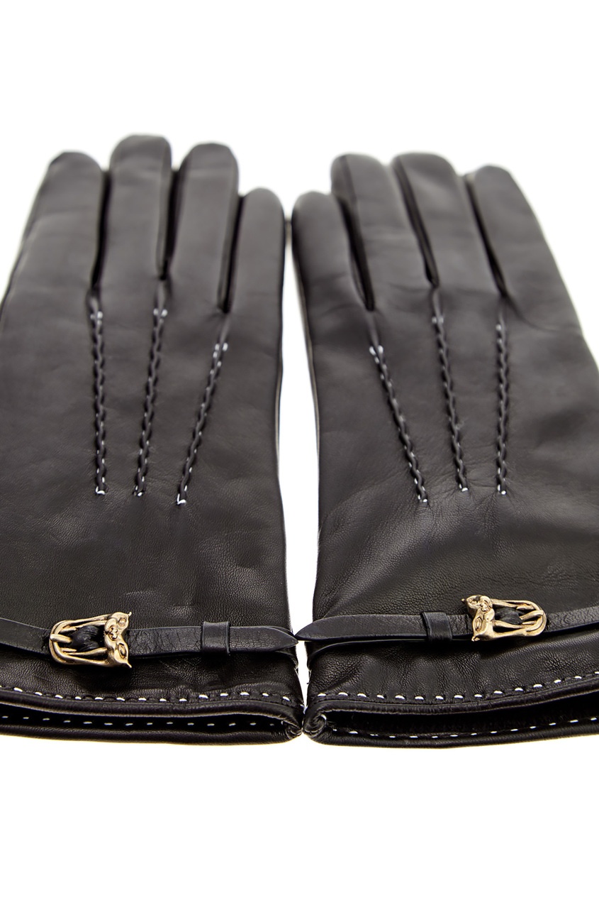фото Кожаные перчатки с декором Ermanno scervino