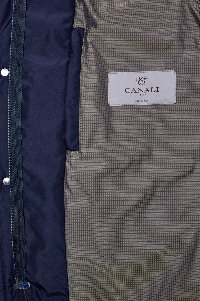 фото Стеганая куртка с отложным воротником canali