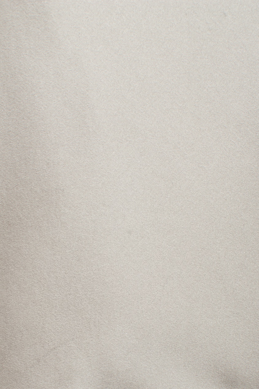 фото Шелковый топ жемчужно-серого цвета max & moi