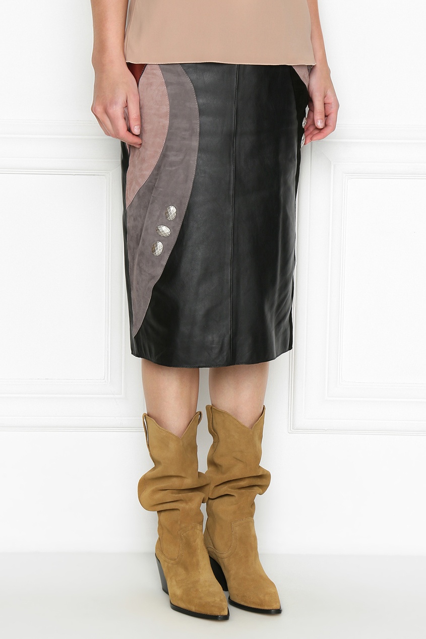 фото Комбинированная юбка-карандаш Alberta ferretti