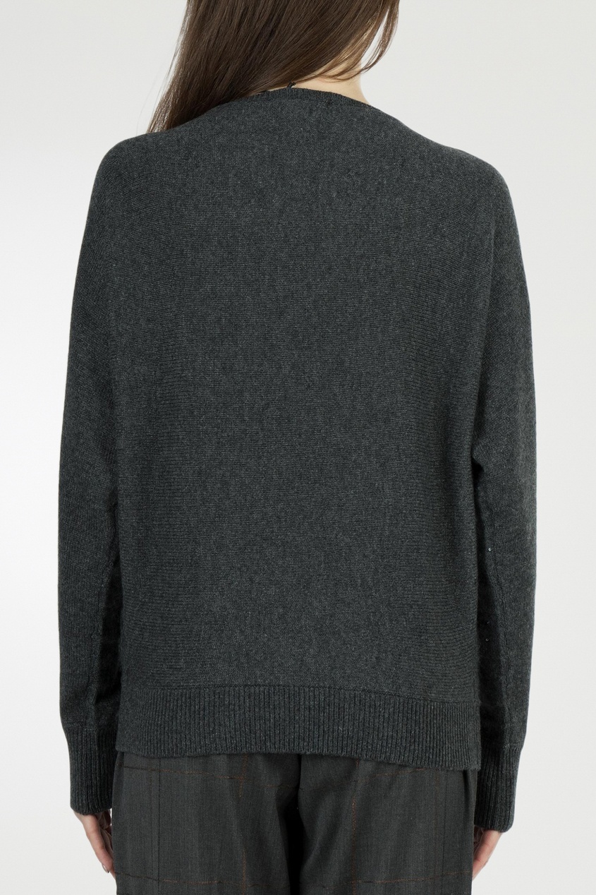 фото Серый пуловер из смешанной пряжи fabiana filippi