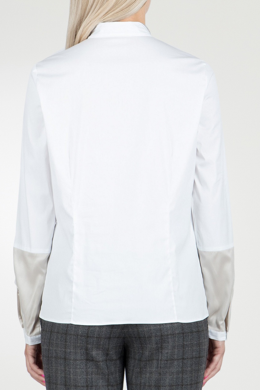 фото Белая рубашка с длинными рукавами fabiana filippi