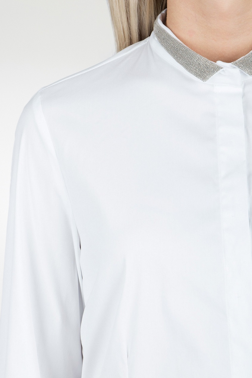 фото Белая рубашка с длинными рукавами fabiana filippi