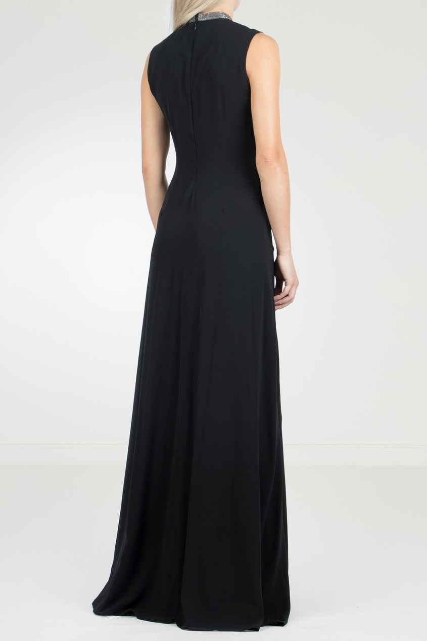 фото Черное платье с драпировками fabiana filippi