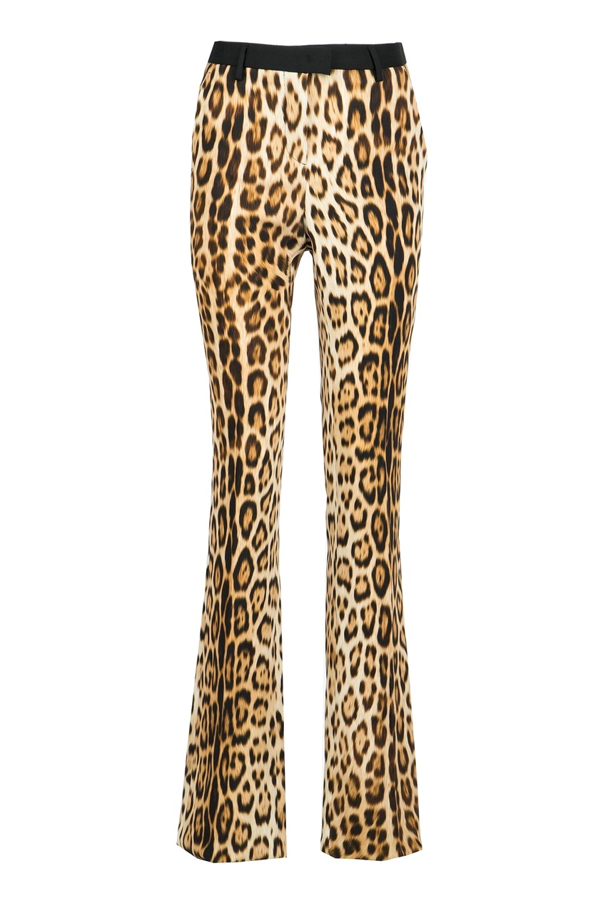 фото Леопардовые брюки roberto cavalli