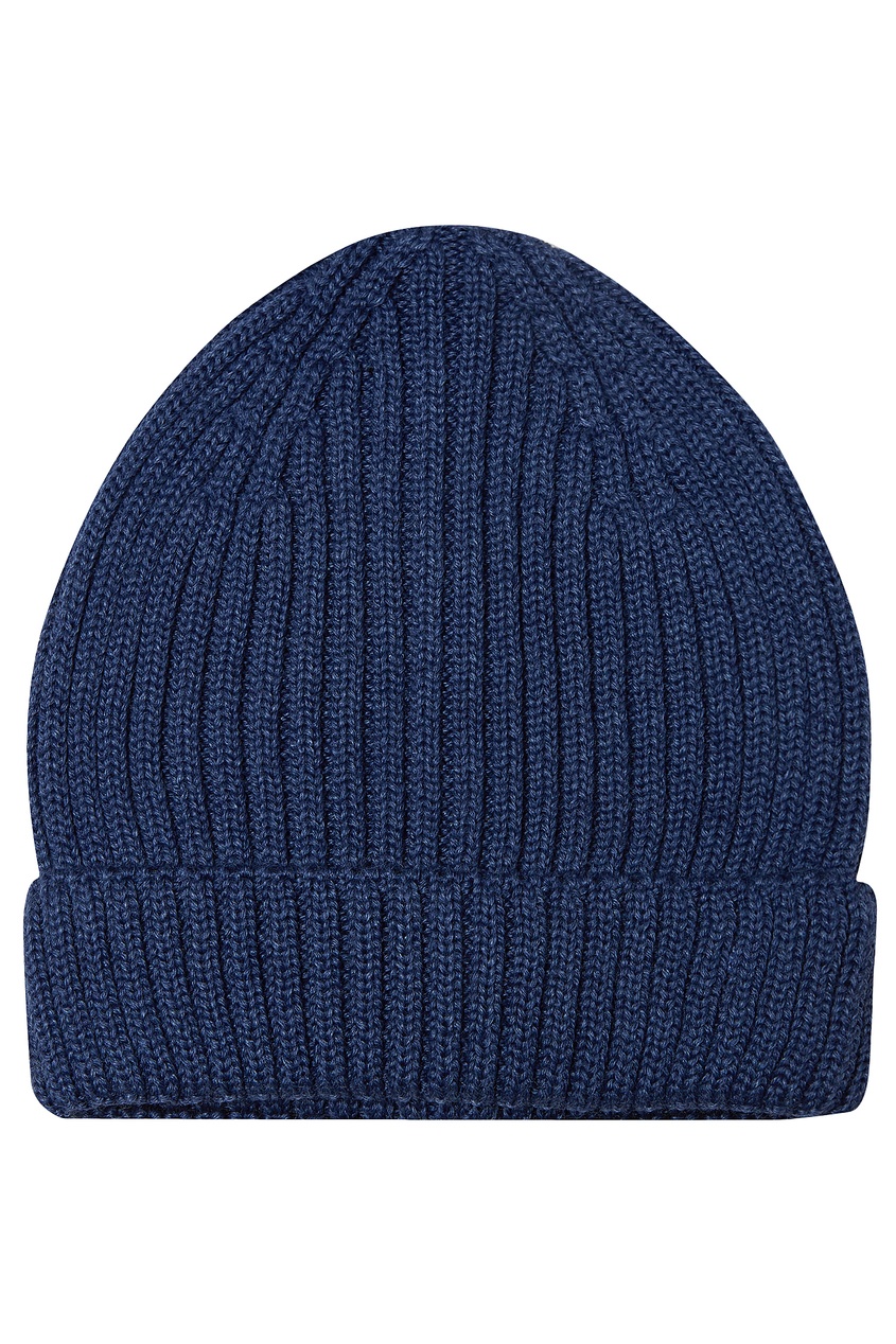фото Синяя шапка с отворотом blank.moscow