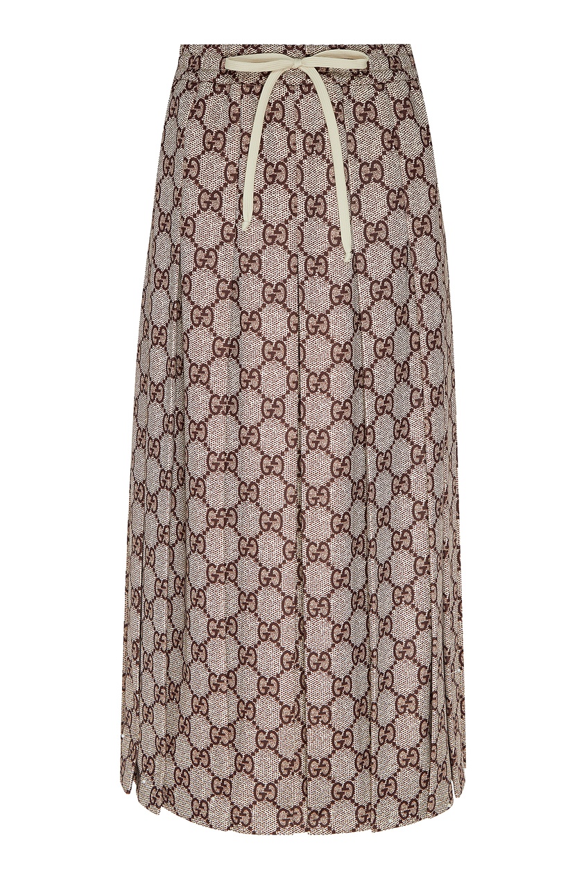 фото Серая юбка со складками Gucci