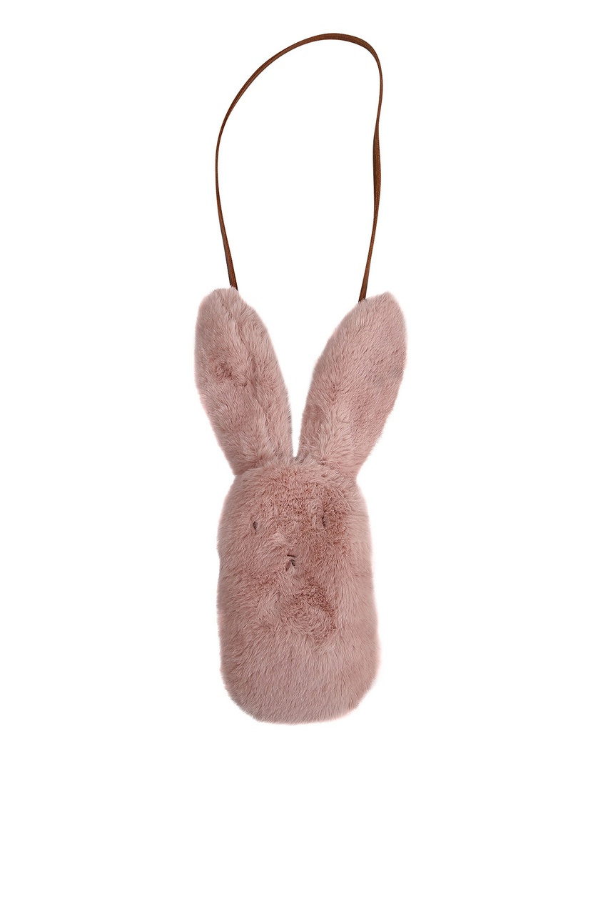 фото Розово-коричневая сумка-кролик Il gufo