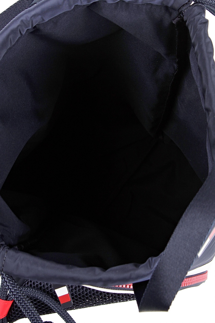 фото Темно-синяя сумка для обуви в форме торбы tommy hilfiger kids