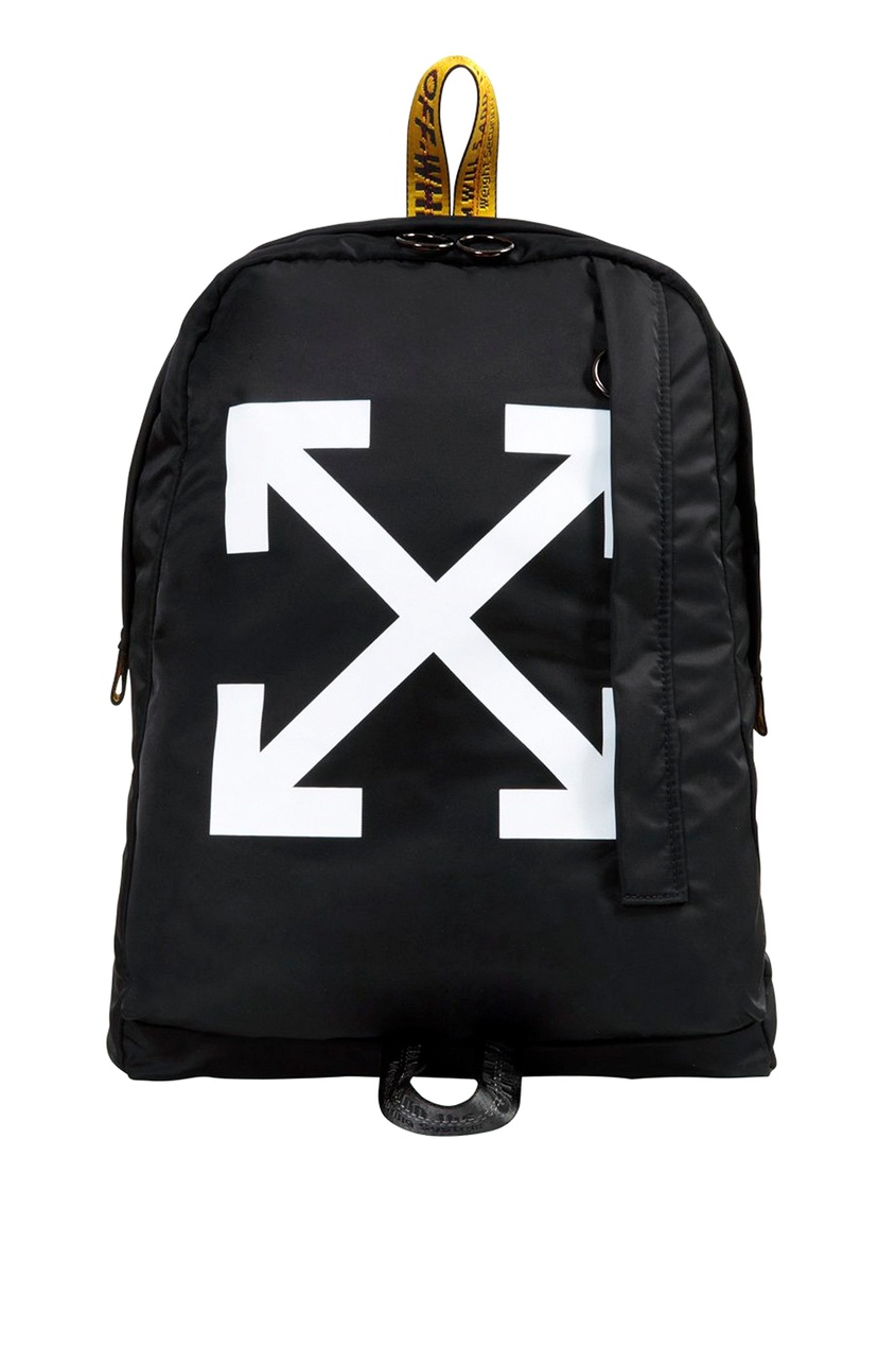 фото Черный рюкзак с логотипом Off-white