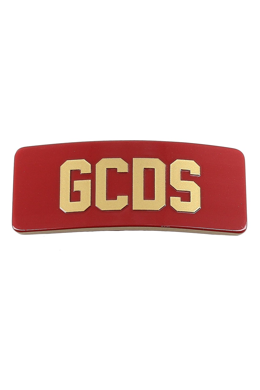 фото Красная заколка с логотипом Gcds