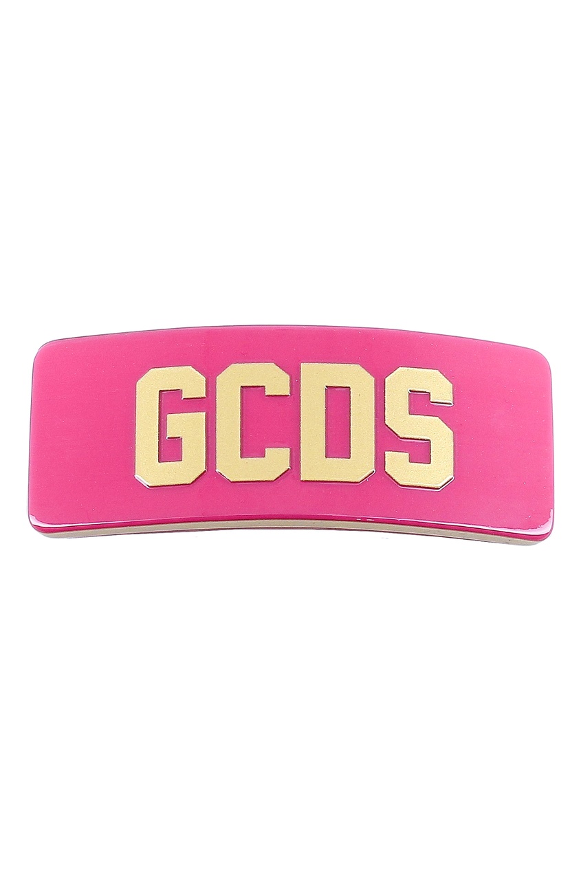 фото Розовая заколка с логотипом Gcds