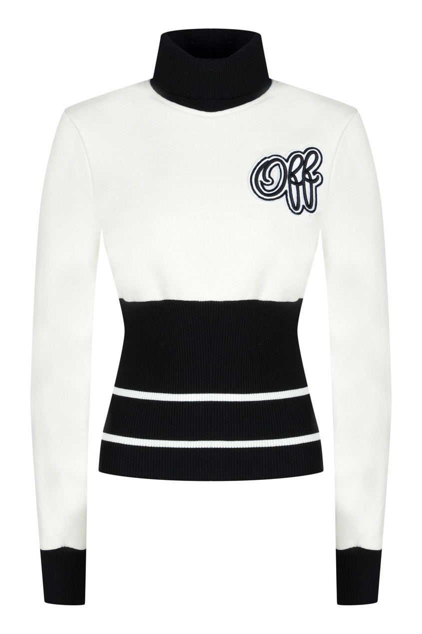 фото Черно-белый свитер с логотипом off-white