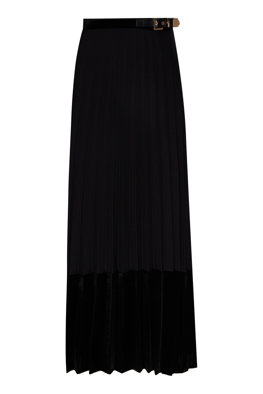 фото Черная плиссированная юбка Sandro