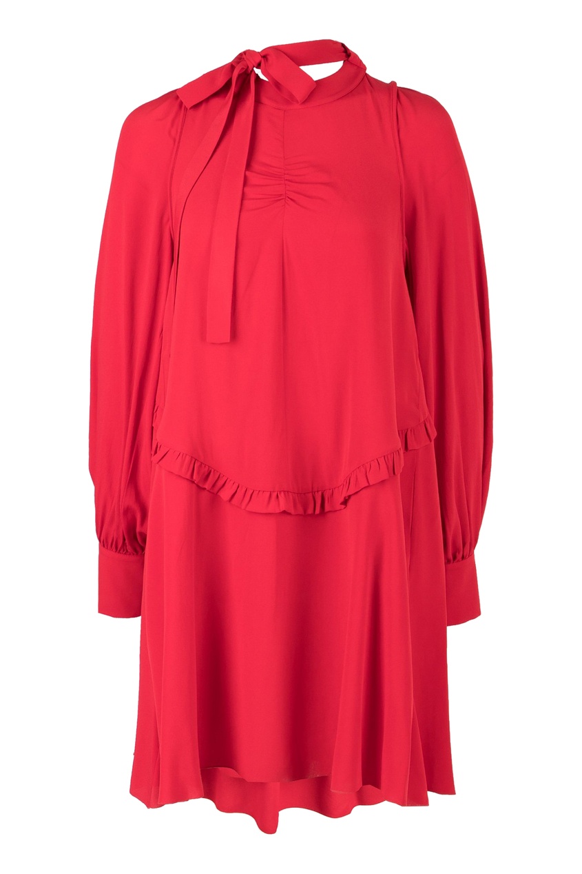 фото Красное платье с завязкой no.21