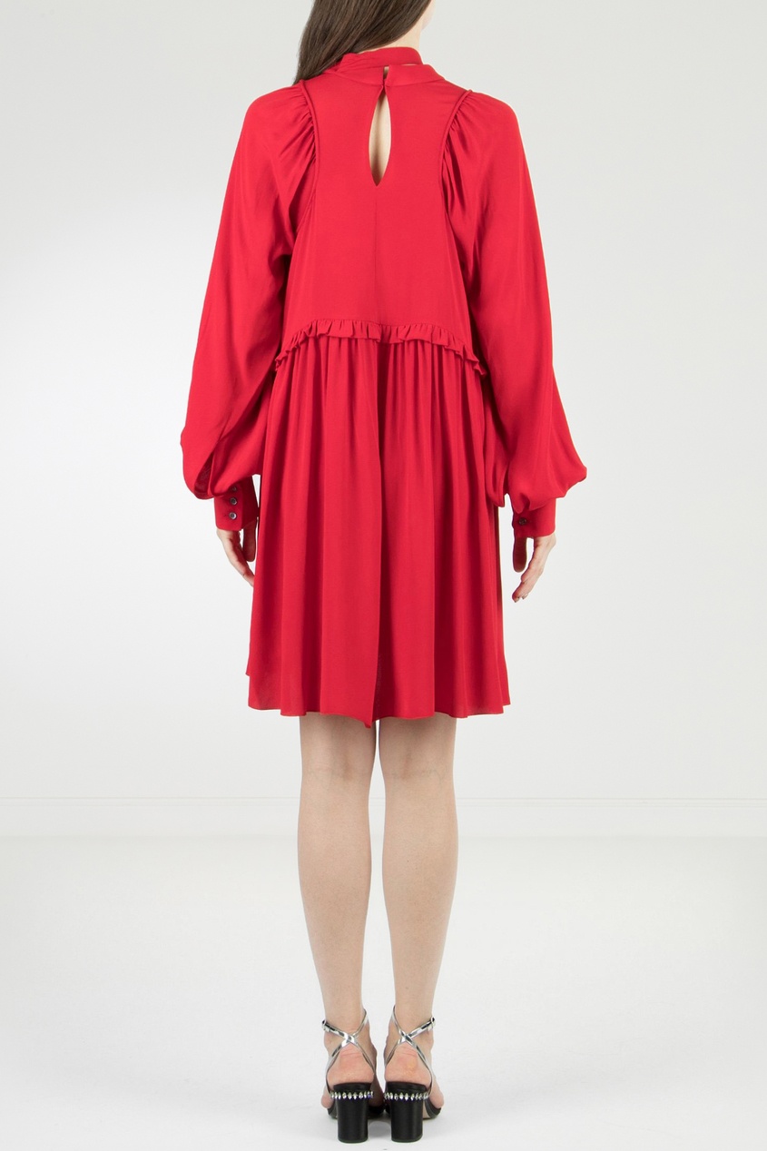 фото Красное платье с завязкой no.21