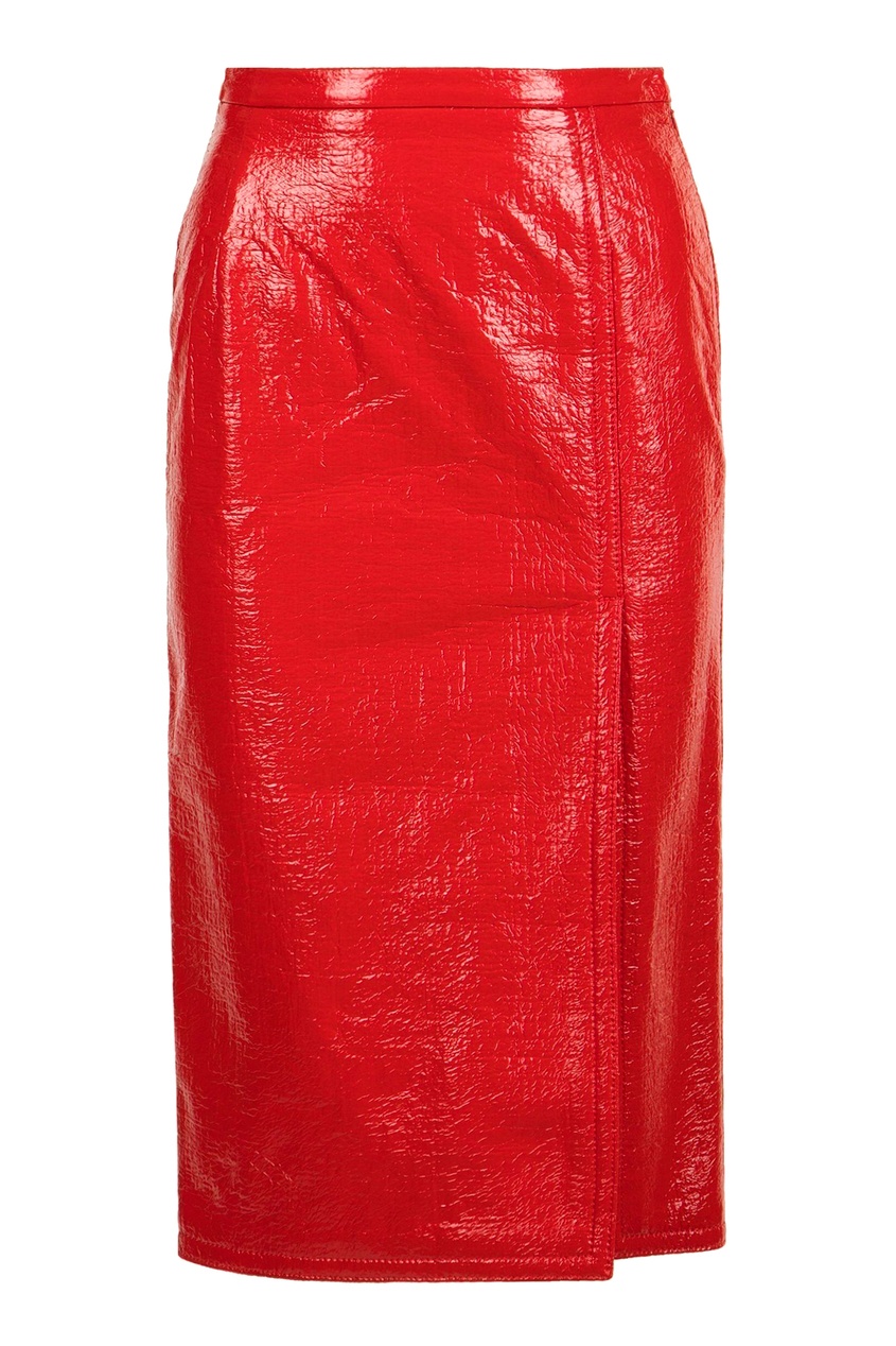фото Красная блестящая юбка no.21