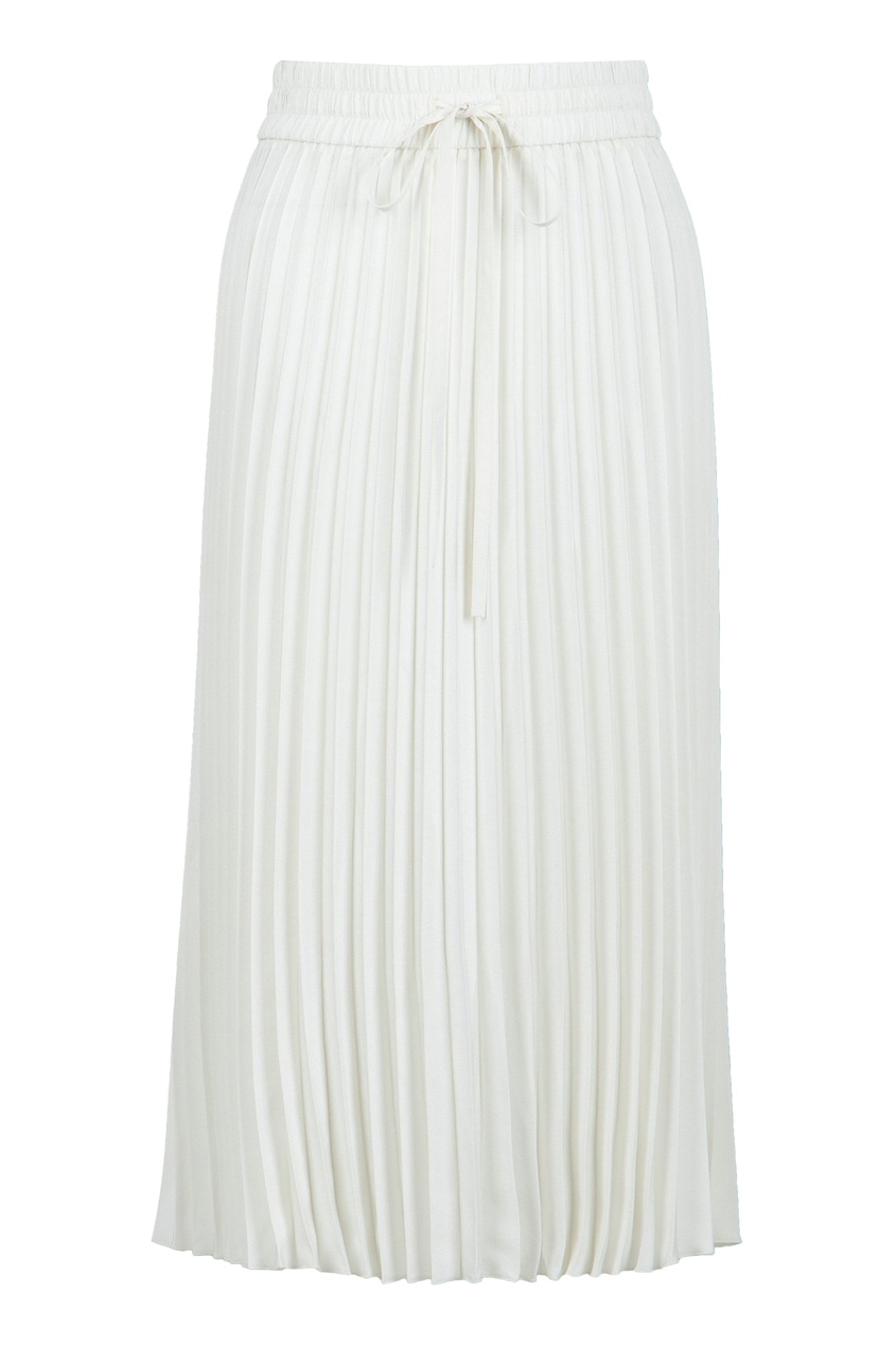 фото Белая плиссированная юбка-миди red valentino