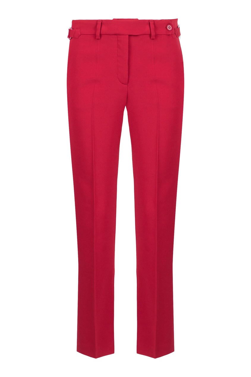 фото Красные базовые брюки со стрелками red valentino