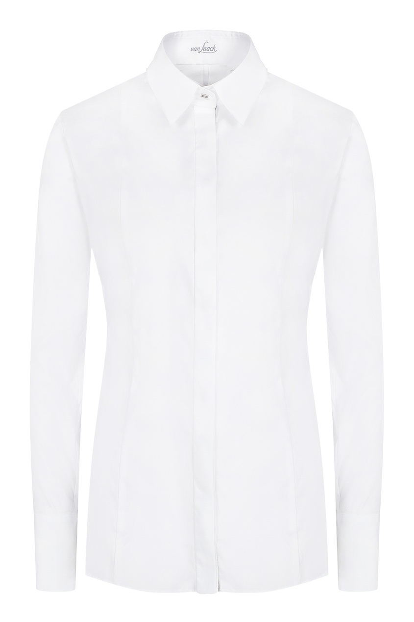 фото Белая рубашка с длинными рукавами van laack