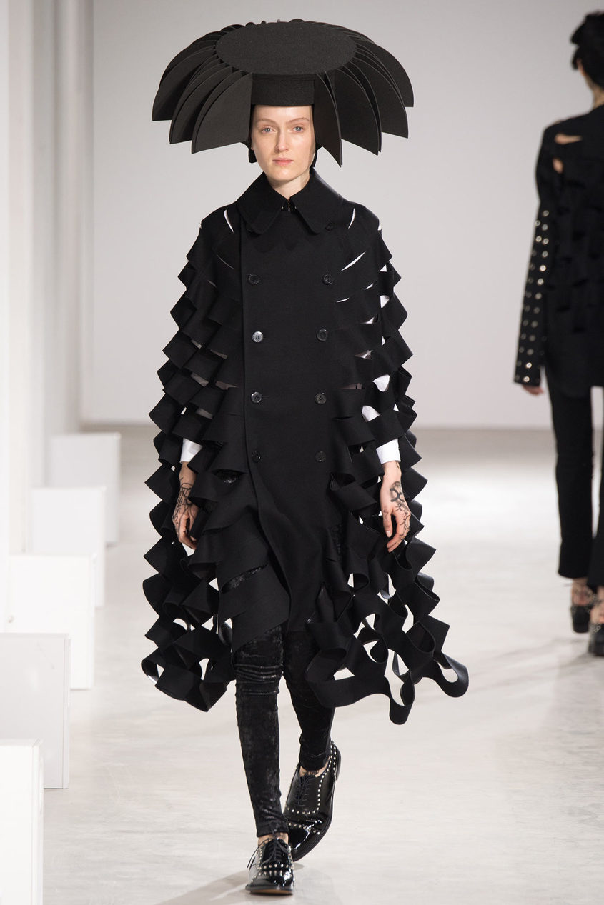 фото Шерстяной кейп junya watanabe