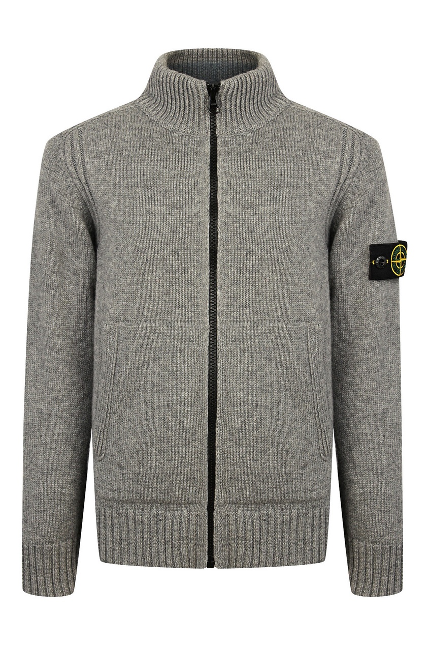 фото Темно-серый свитер Stone island kids