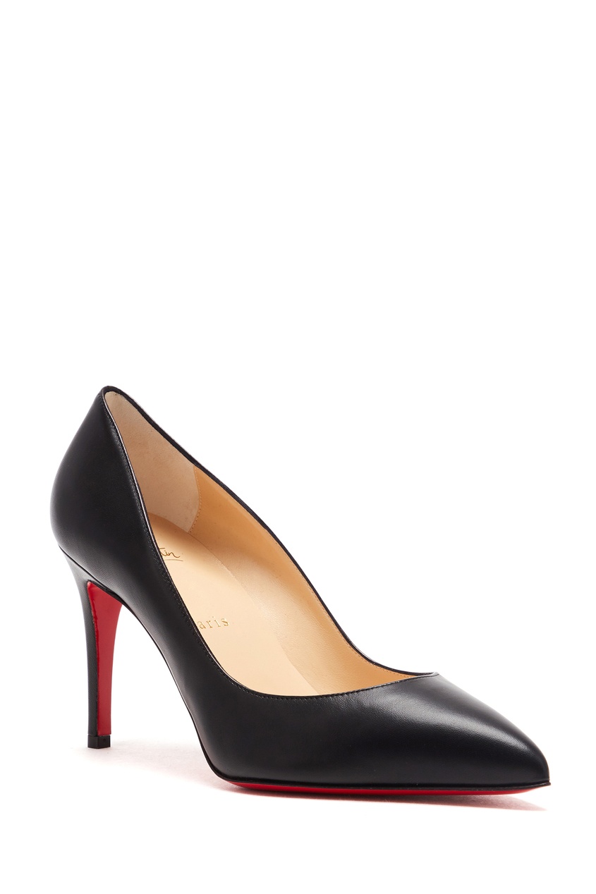 фото Черные кожаные туфли Pigalle 85 Christian louboutin