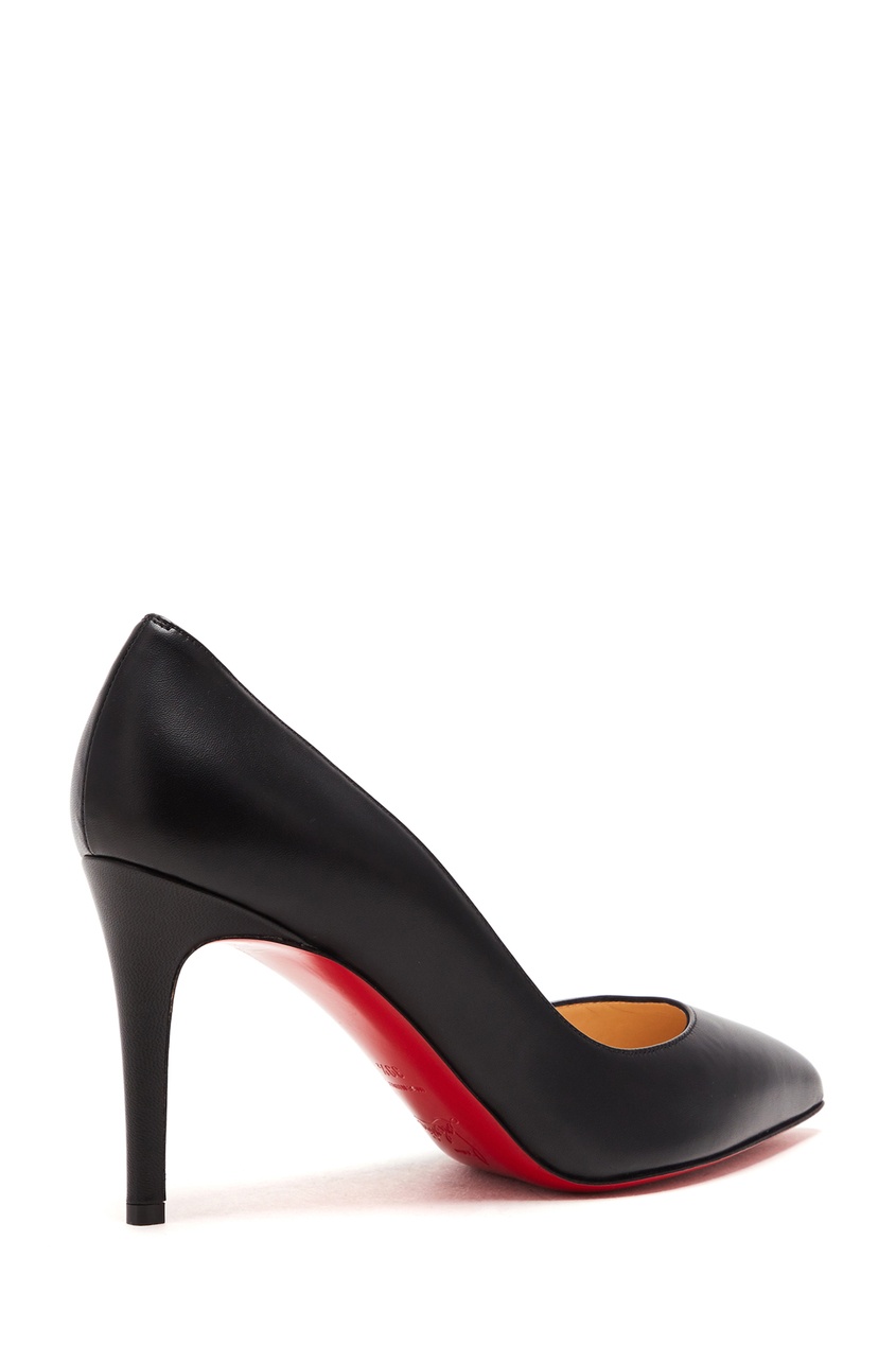 фото Черные кожаные туфли Pigalle 85 Christian louboutin