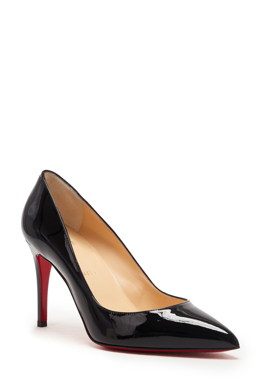 фото Черные лакированные туфли Pigalle 85 Christian louboutin