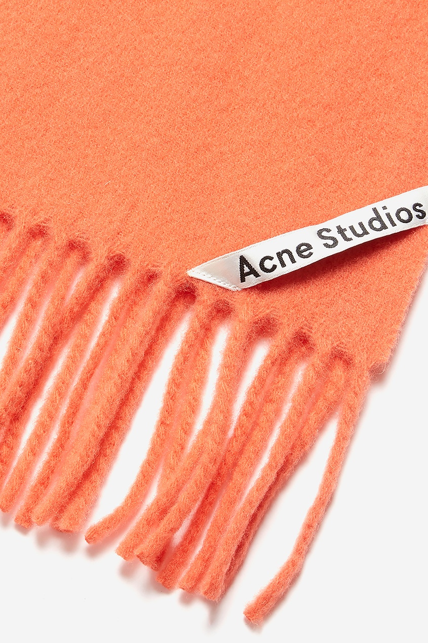 фото Оранжевый шарф с логотипом Acne studios